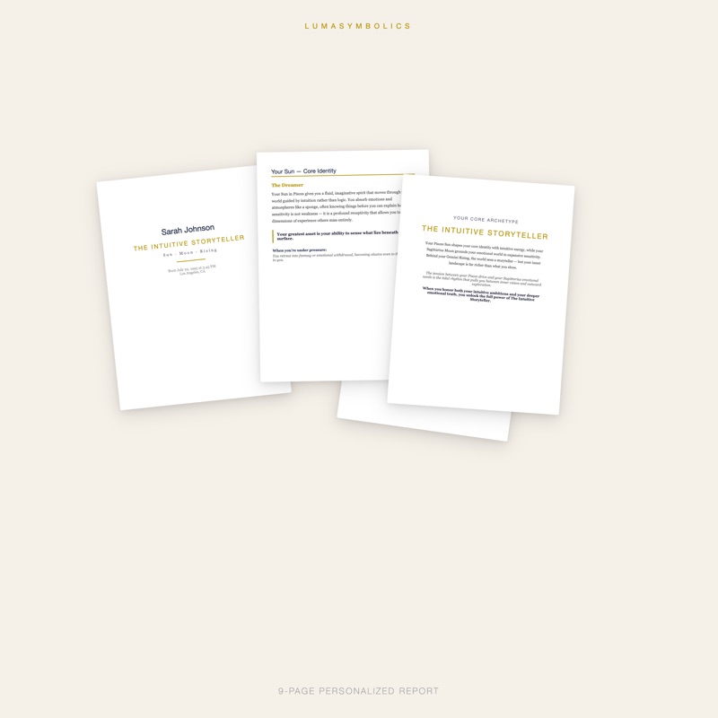 Big Three Archetype Blueprint — preview